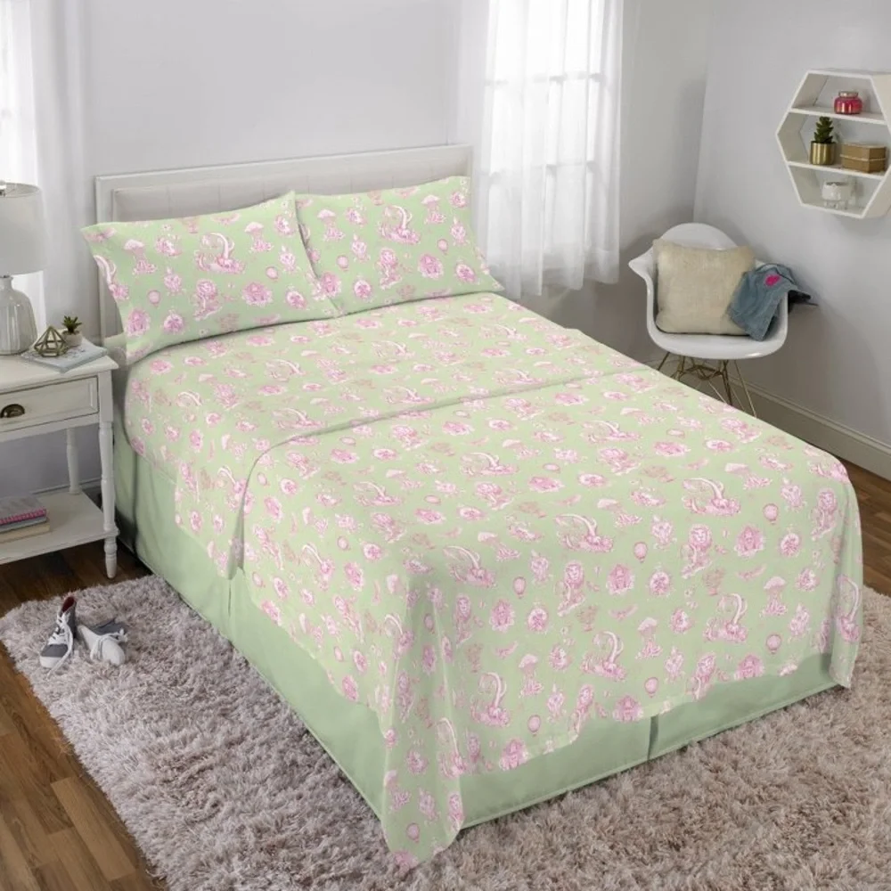 Wicked For Good Katie Kime Artwork Full Sheet Set Green Pink Character Artwork